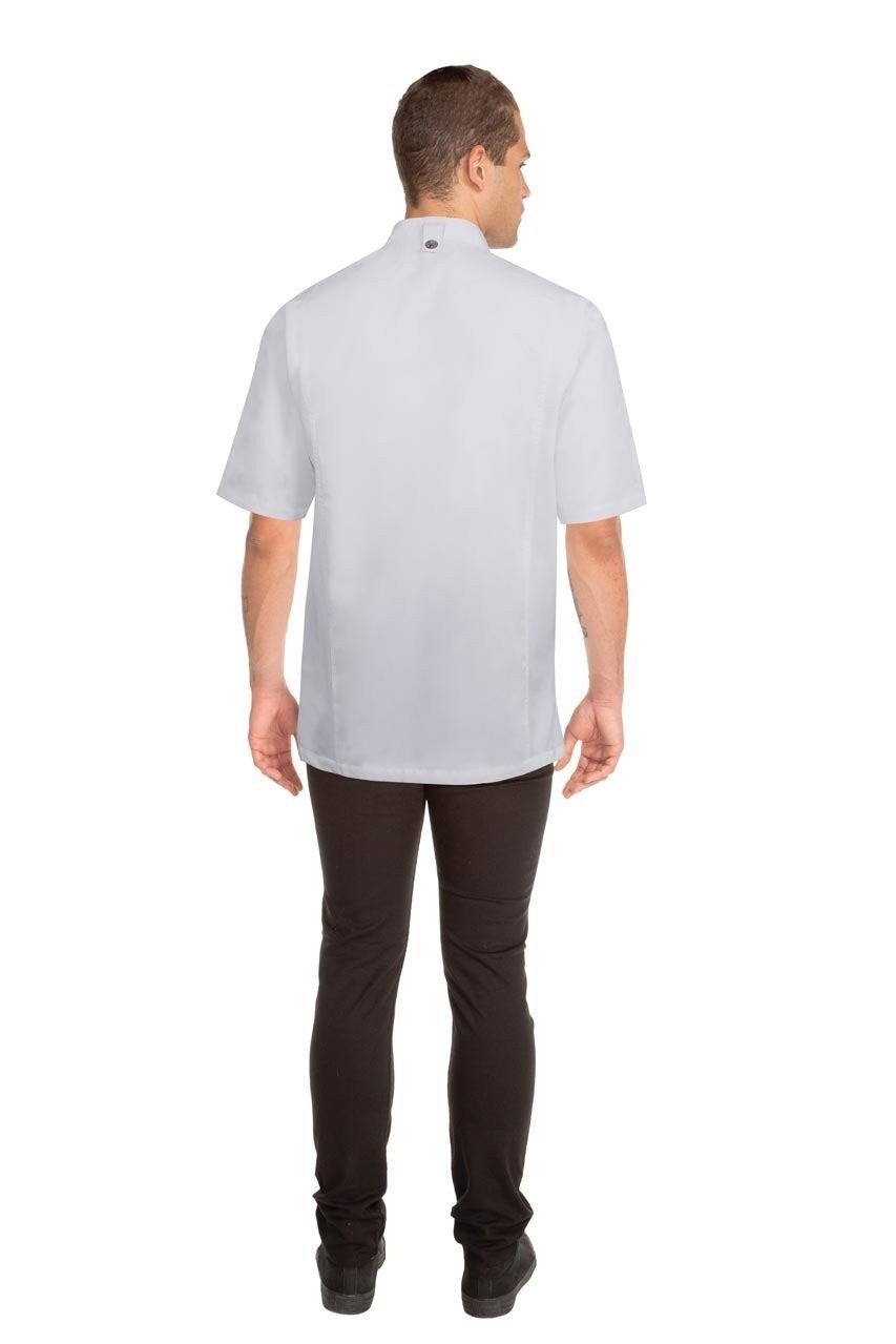 Press Stud White Chef Jacket