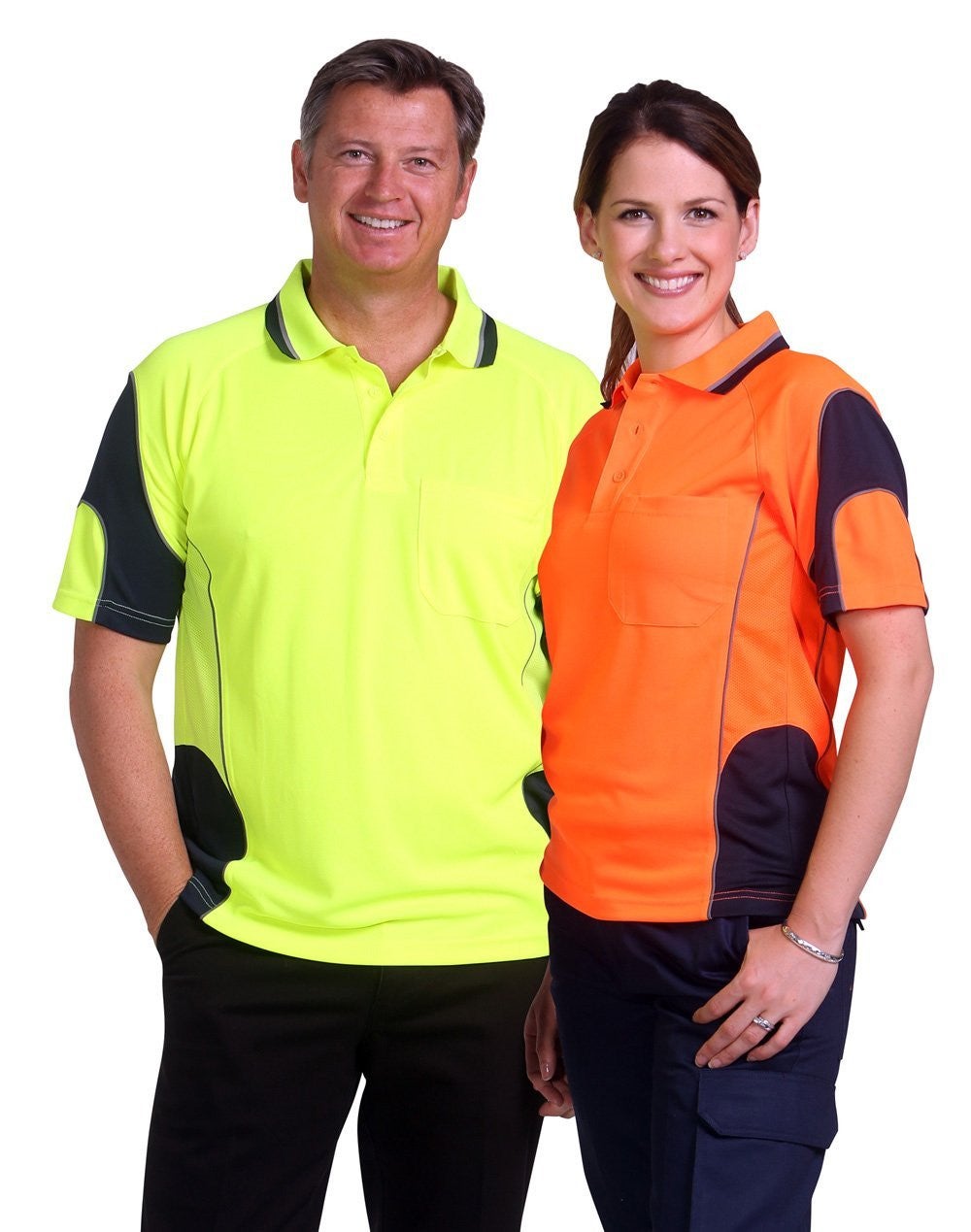 Aliance Unisex Hi Vis Polo