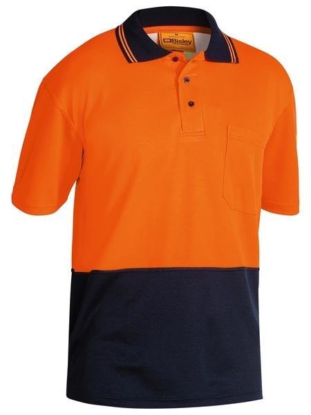 Bisley 2Tone Cotton Backed HV Polo