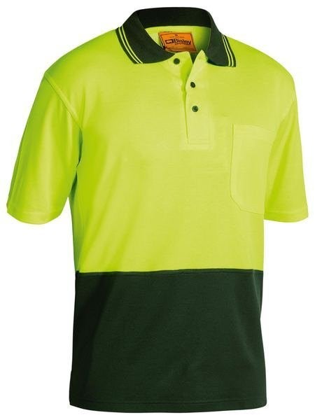 Bisley 2Tone Cotton Backed HV Polo