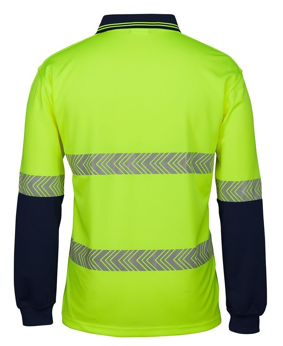 Hi Vis L/S Segemented tape Polo