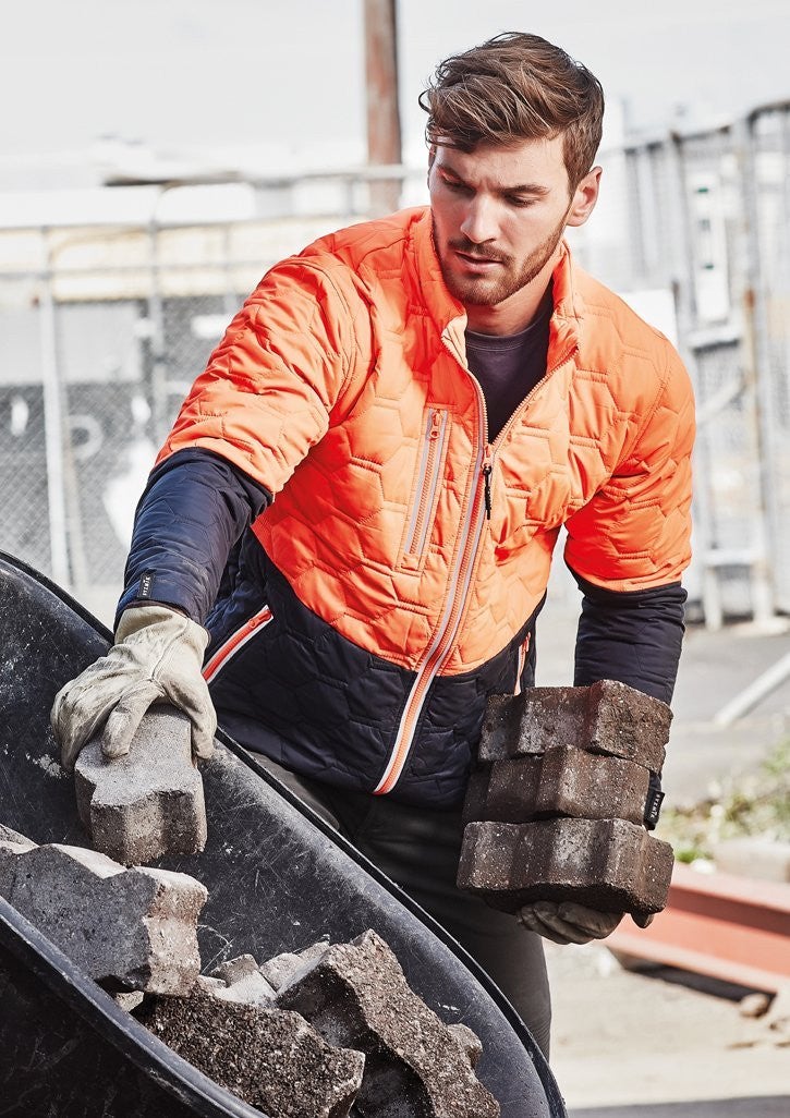 Unisex Hi Vis Puffer Jacket