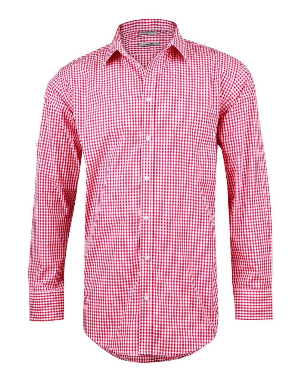 Men’s Gingham Check Long Sleeve Shirt