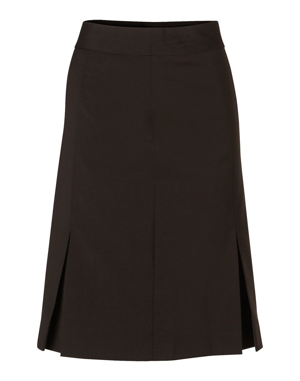 Women's Wool Blend Stretch Pleated Skirt