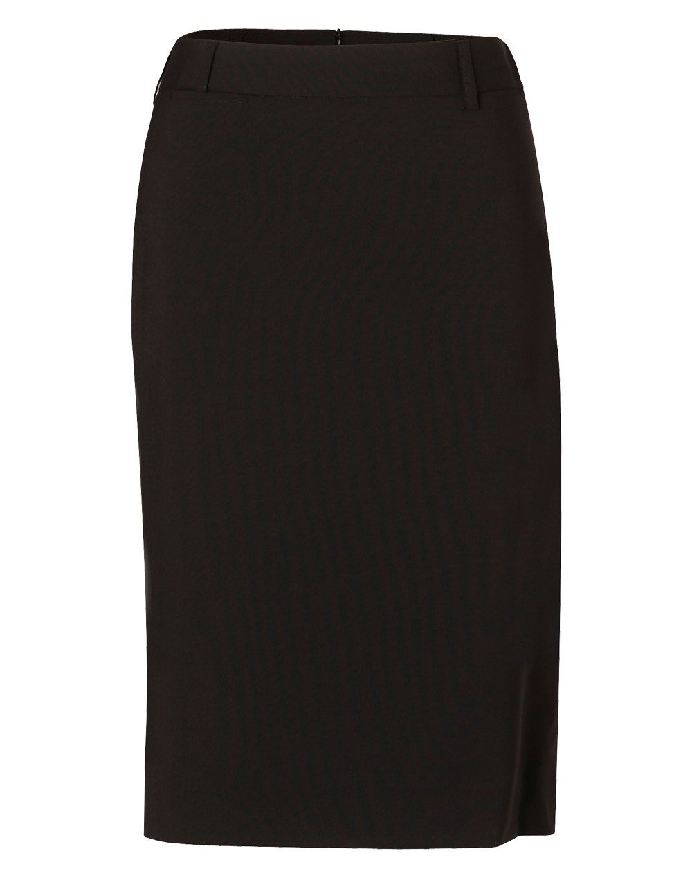 Wool Blend Mid Length Pencil Skirt