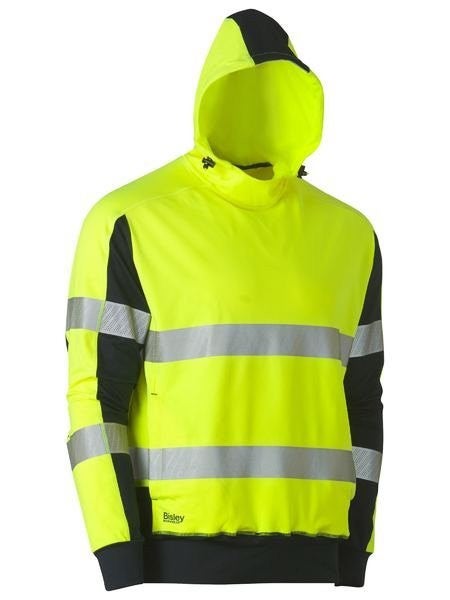 TAPED HI VIS STRETCHY FLEECE HOODIE