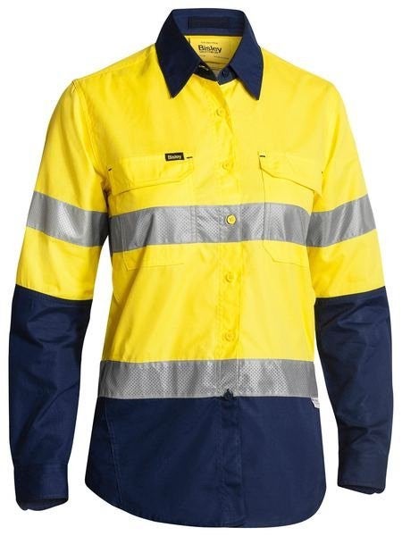 Womens Hi Vis 3M Taped Ripstop Shirt