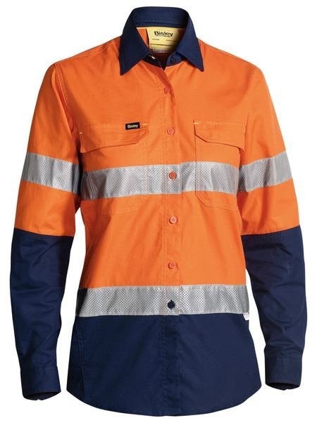 Womens Hi Vis 3M Taped Ripstop Shirt