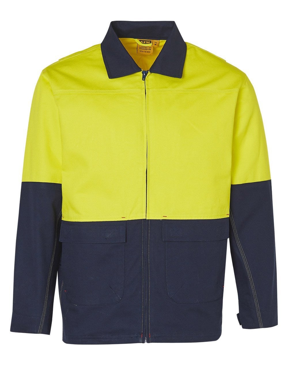 100% Cotton Twill  Hi Vis Jacket