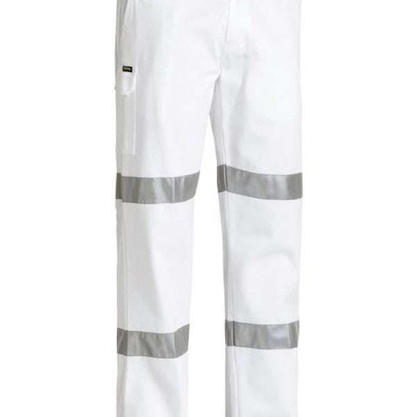 Custom TAPED COTTON DRILL WHITE WORK PANT