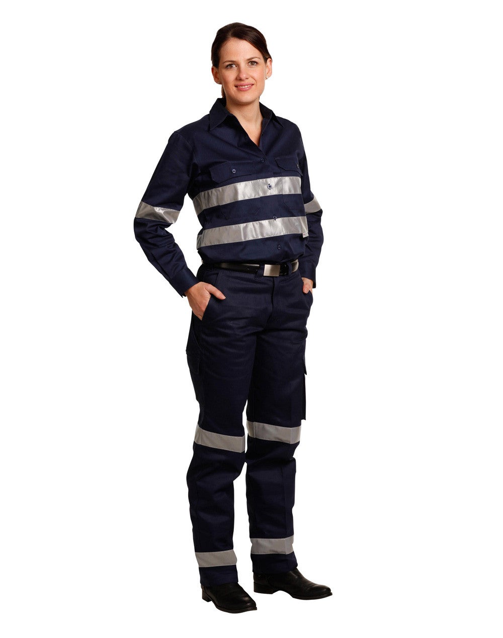 LADIES COTTON DRILL CARGO PANTS