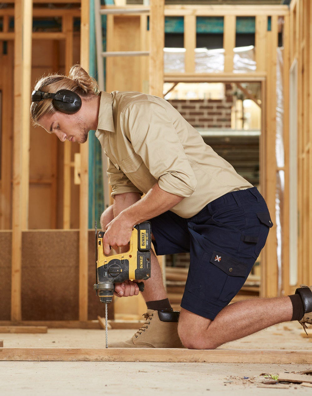 STRETCH CARGO WORK SHORTS