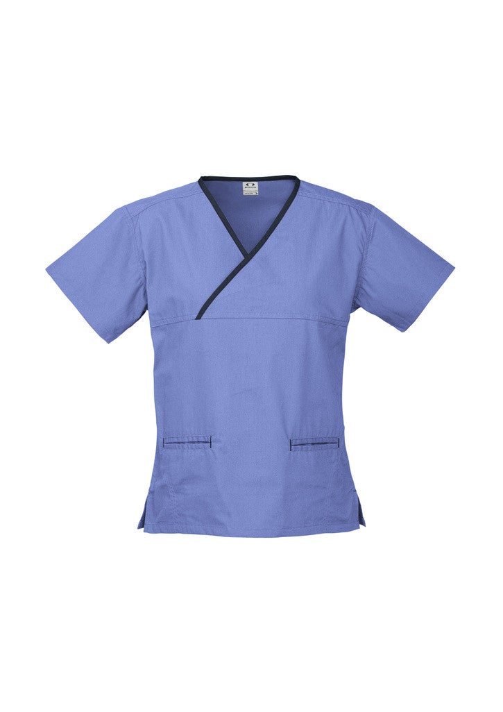 LADIES CROSSOVER SCRUBS TOP