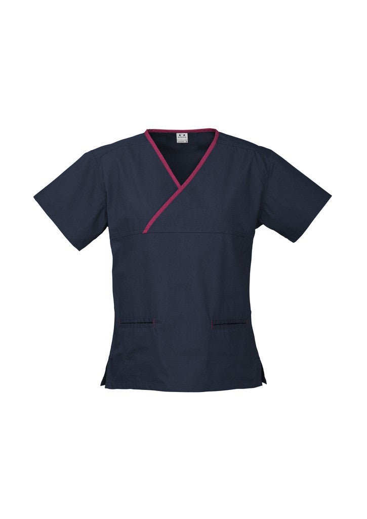 LADIES CROSSOVER SCRUBS TOP