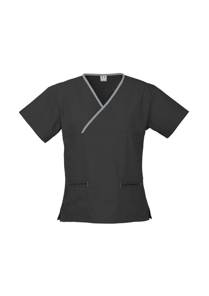 LADIES CROSSOVER SCRUBS TOP