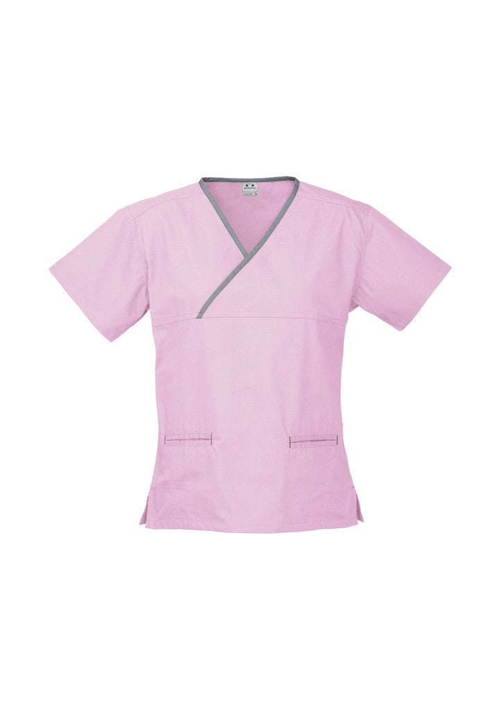 LADIES CROSSOVER SCRUBS TOP