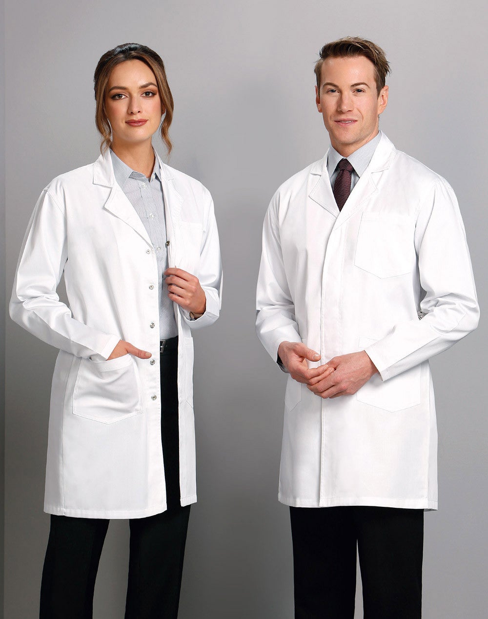 Unisex Long Sleeve Lab Coat