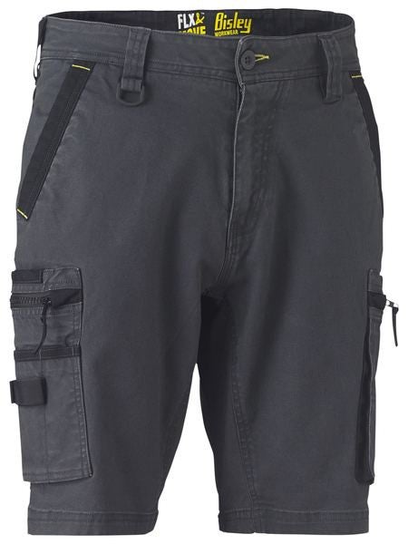 STRETCH UTILITY ZIP CARGO SHORT