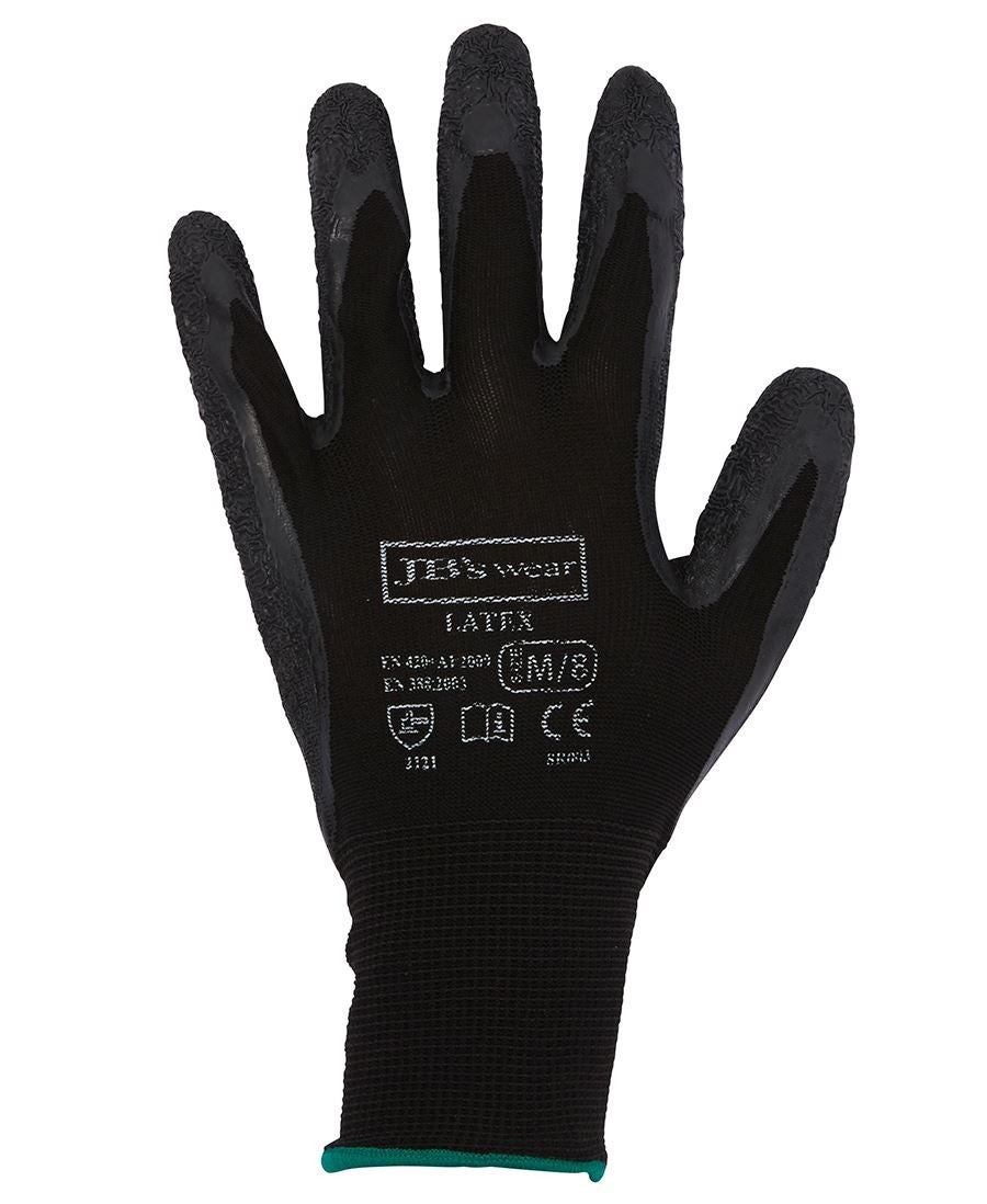 BLACK LATEX GLOVE (12 PACK)