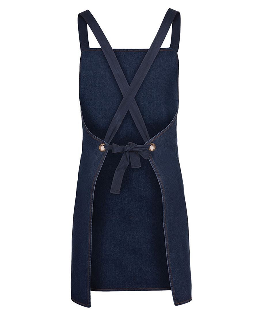 CROSS BACK DENIM APRON (WITHOUT STRAPS)