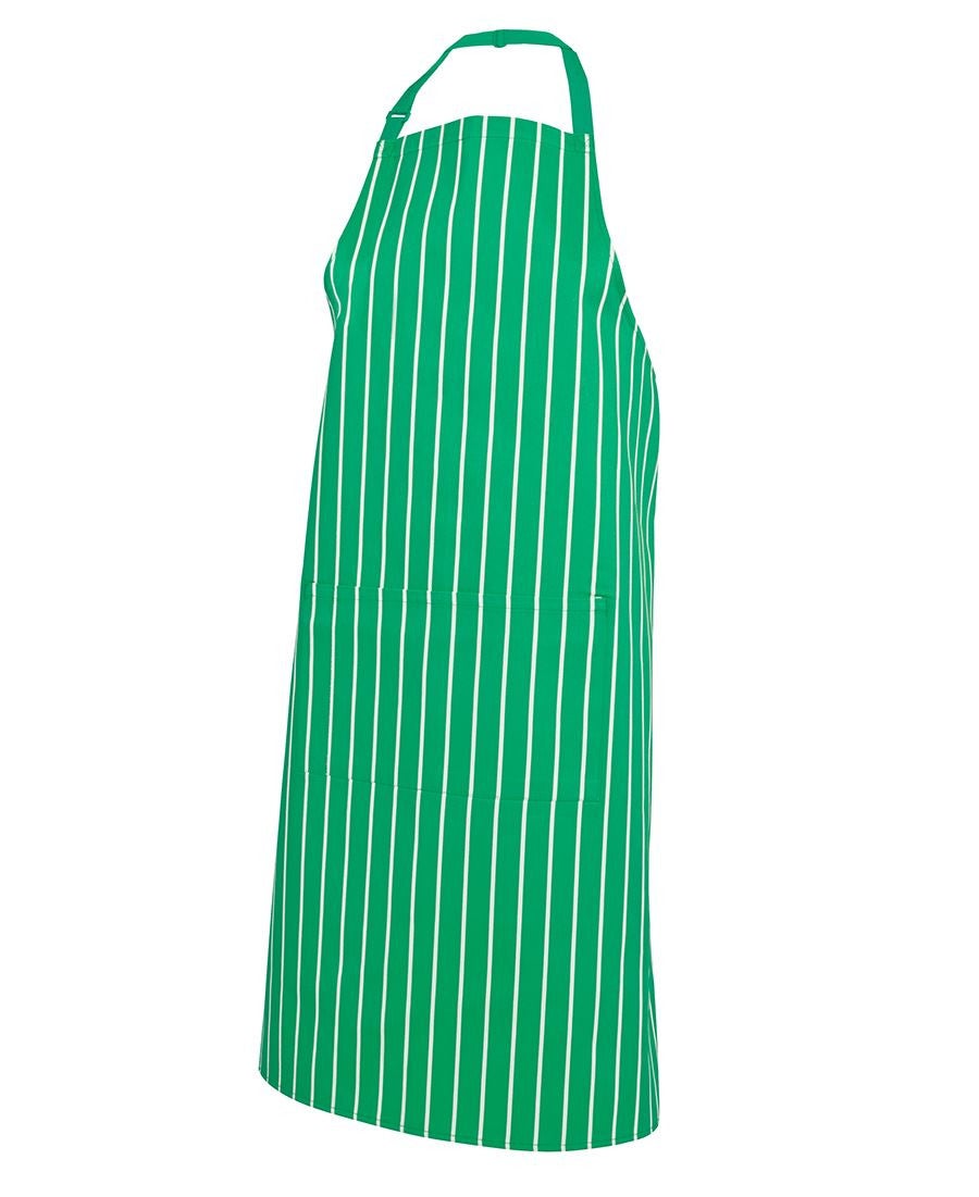 BIB STRIPED APRON WITH POCKET