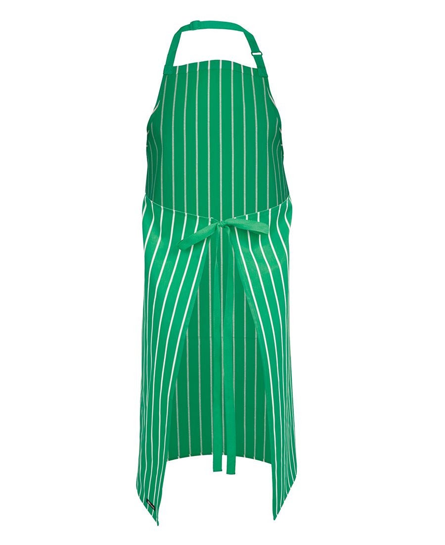 BIB STRIPED APRON WITH POCKET