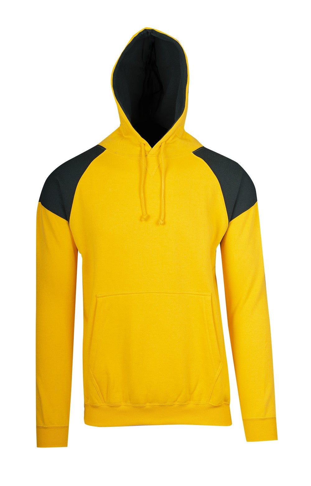 Mens Shoulder Contrast Panel Hoodie