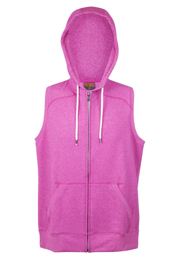 Mens Heather SLEEVELESS ZIP Hoodies - Greatness Range