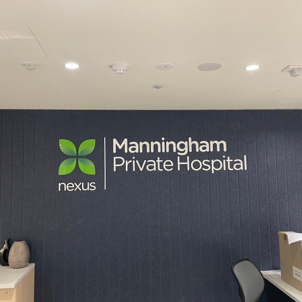 Hospital Signage - Manningham Private Hospital.