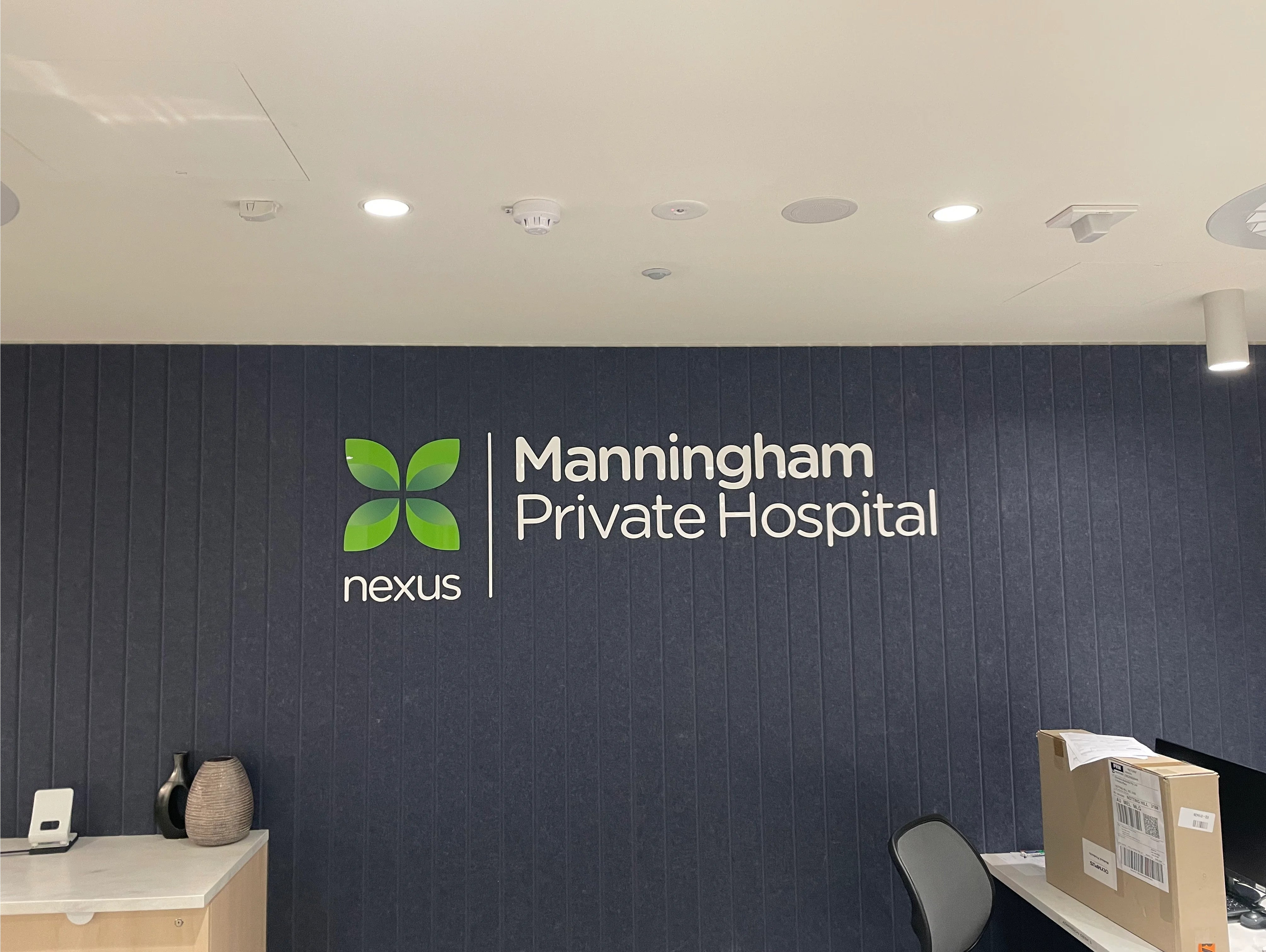 Hospital Signage - Manningham Private Hospital.