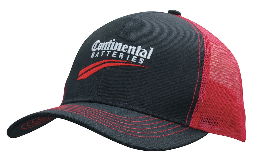 Breathable Poly Twill Cap With Mesh Back