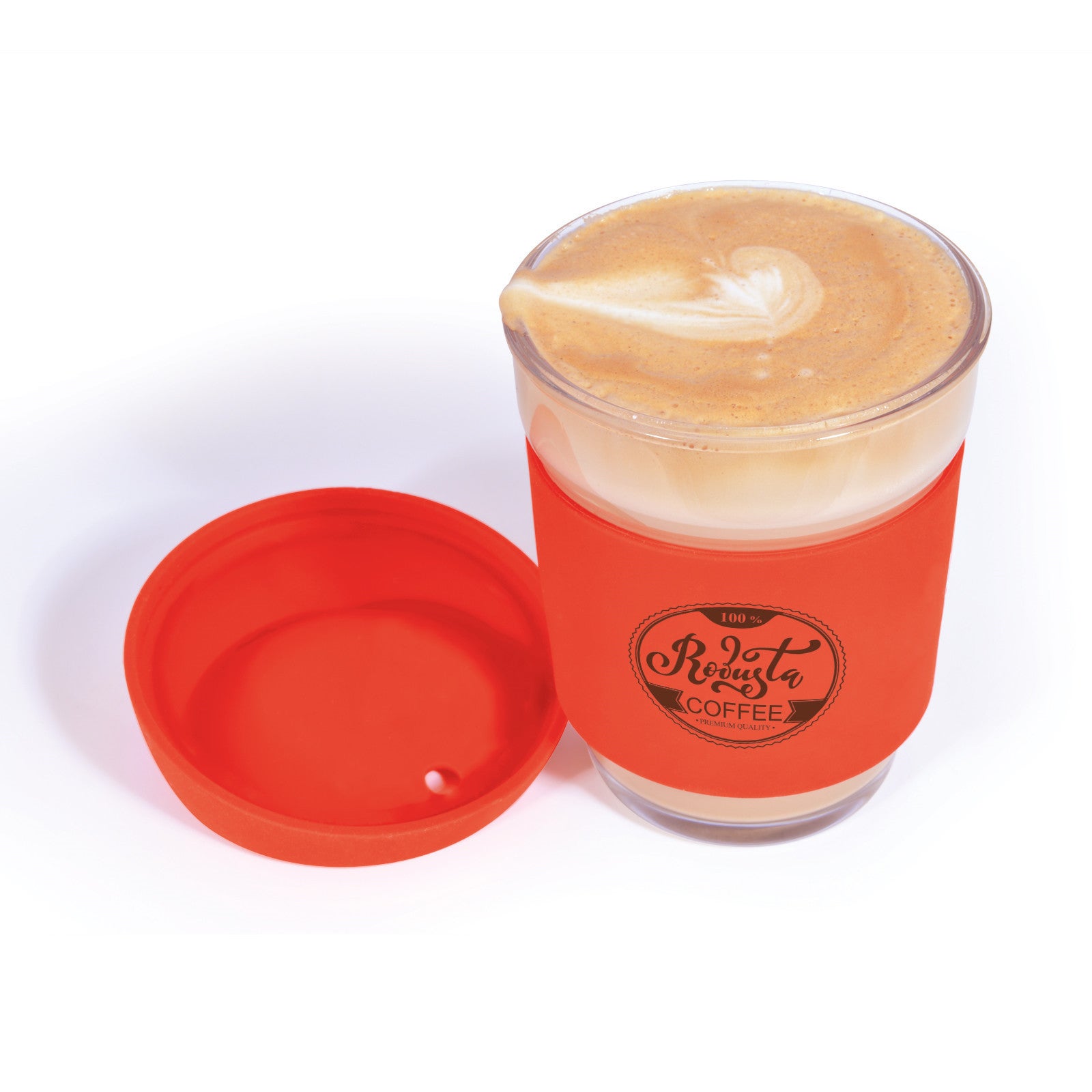 Vienna Glass Coffee Cup / Silicone Lid