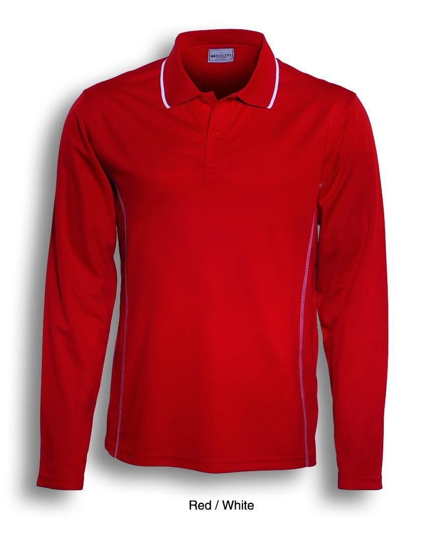 Bocini Essential Mens Long Sleeve Polo