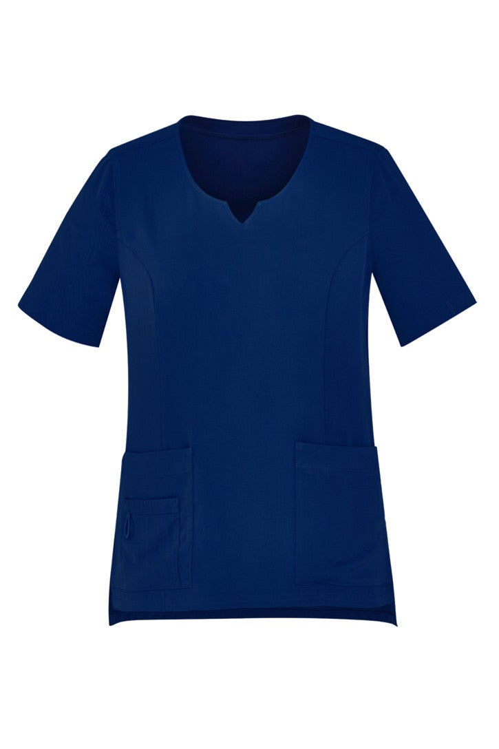 Womens Tailored Fit Round Neck Scrub Top