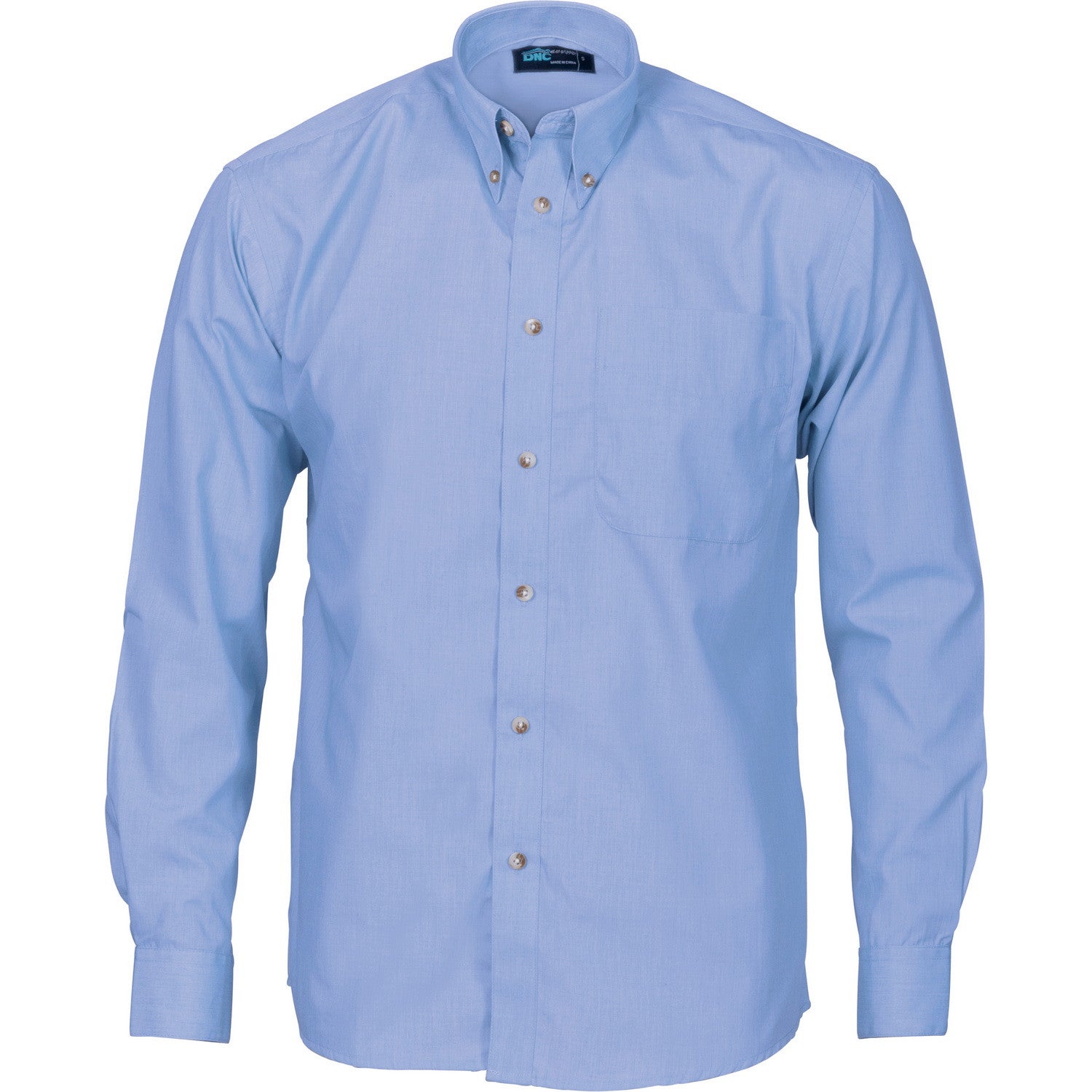 Polyester Cotton Chambray Business Shirt