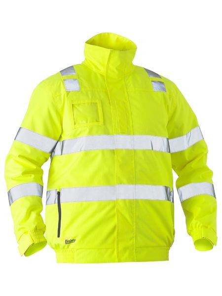 TAPED HI VIS WET WEATHER BOMBER JACKET