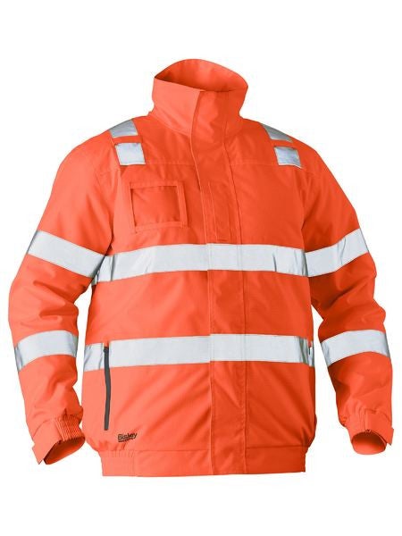 TAPED HI VIS WET WEATHER BOMBER JACKET