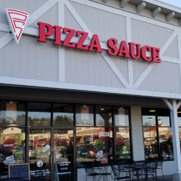 Pizza Sauce channel letter