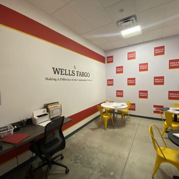 Wells Fargo wall vinyl 3
