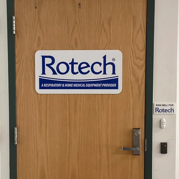 Southborough Rotech door and delivery sign