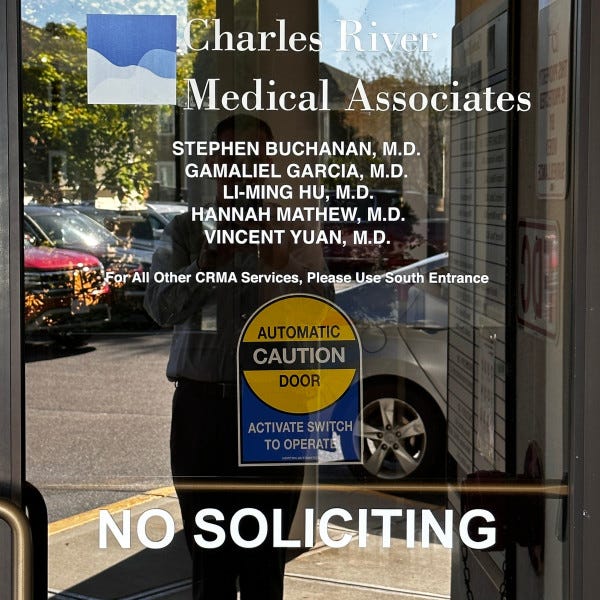 Charles River Medical door lettering Framingham MA