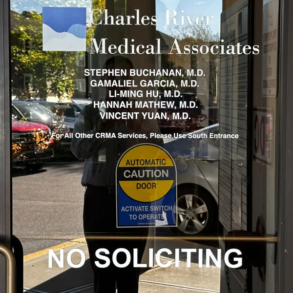 Charles River Medical door lettering Framingham MA