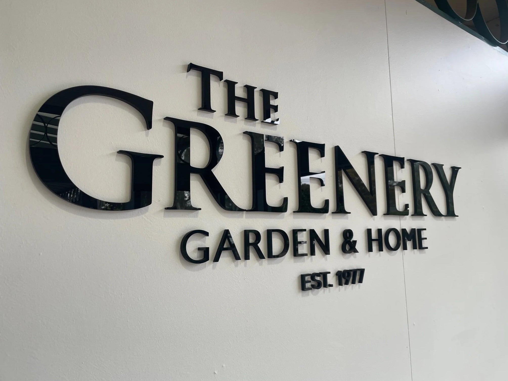 3D Signs & Lettering - The Greenery Garden & Home.