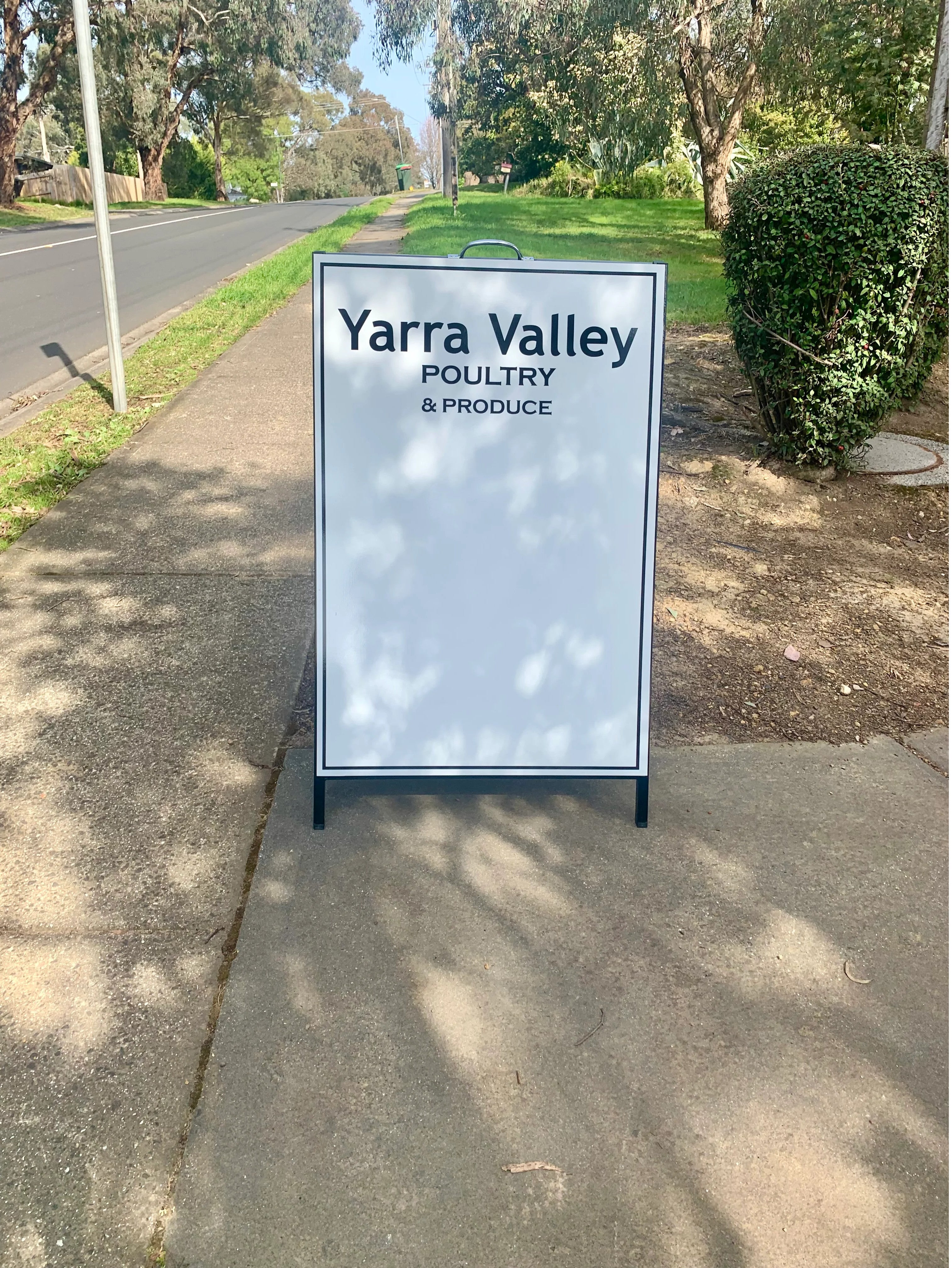Shop Signage - Yarra Valley Poultry & Produce.