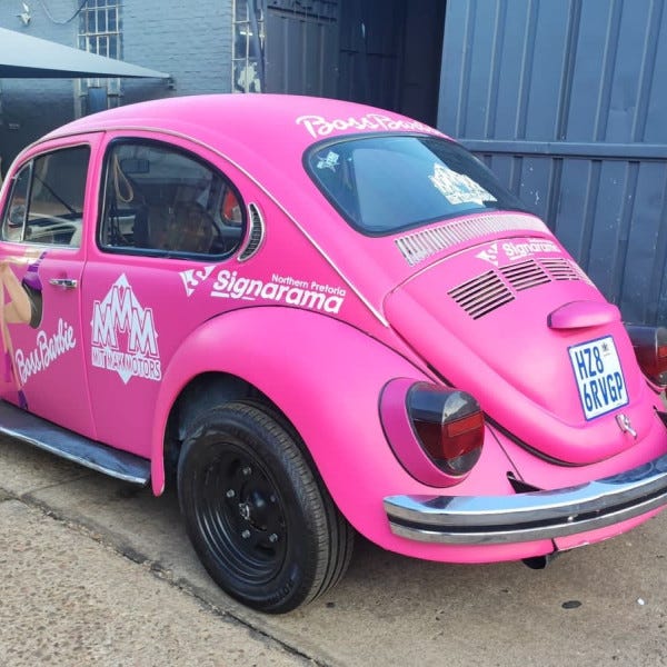PTA North Barbie car wrap (2)