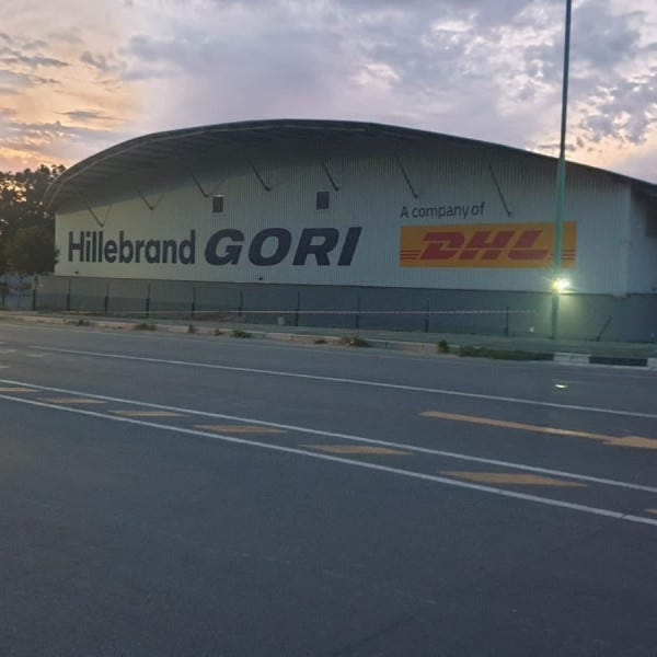 Somerset West DHL warehouse signage