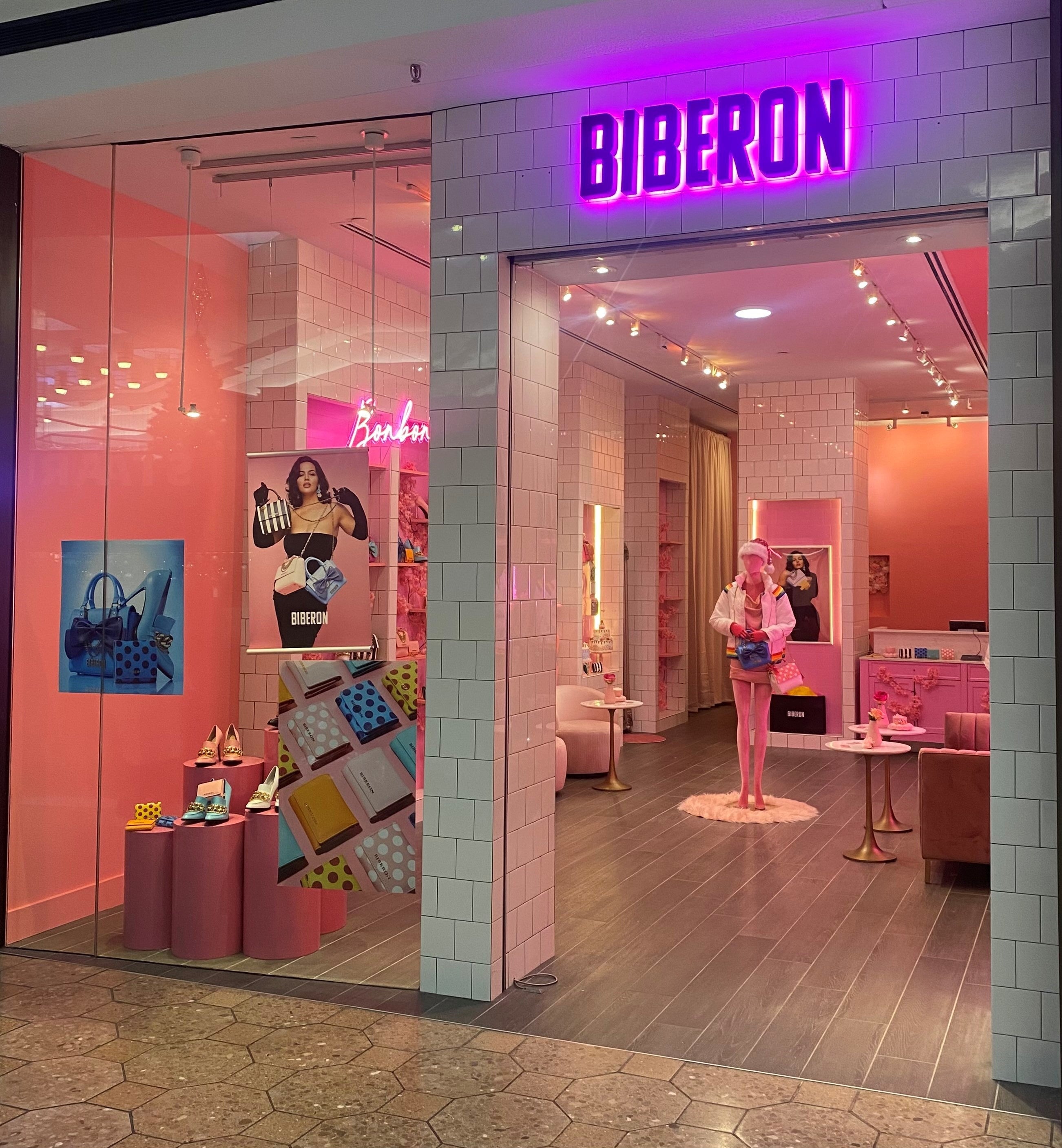 Reverse Lit Channel Letters and Wall Vinyl for Biberon in Farmington, CT