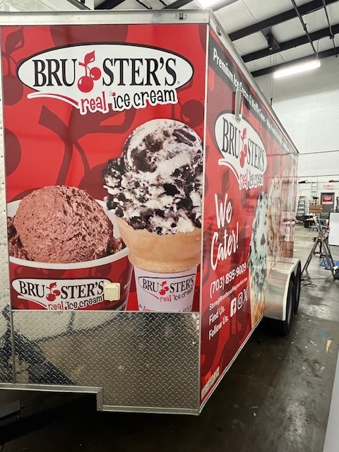 Trailer Wrap for Brusters in Herndon VA