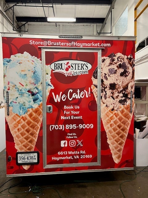 Trailer Wrap for Brusters in Herndon VA
