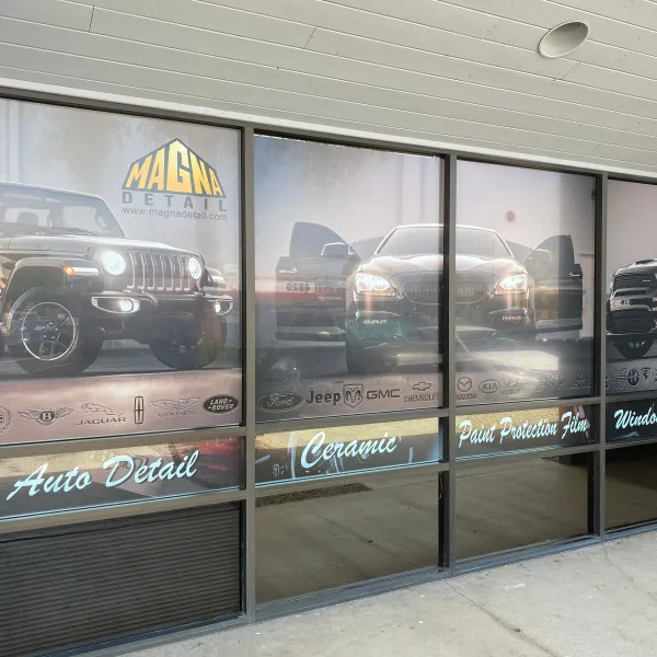 Magna Car and offroad Detail vinyl window graphics that really sell the business and create super value created and installed 602.954.4680 or online at http://www.ArcadiaSignarama.com
